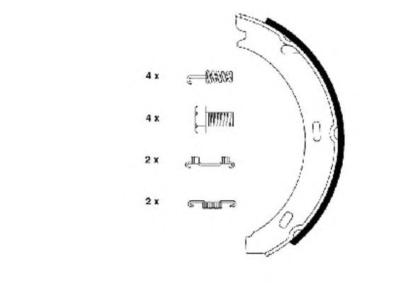 Set saboti frana MERCEDES-BENZ SL (R198) - Cod int