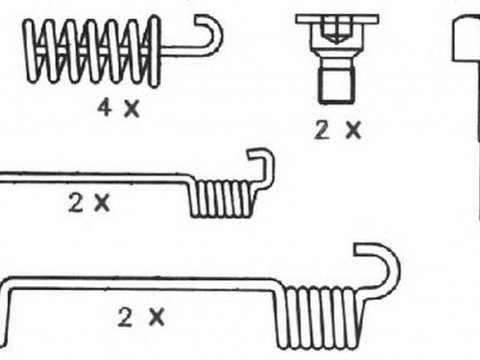 Set saboti frana MERCEDES-BENZ SLK R170 FERODO FSB539