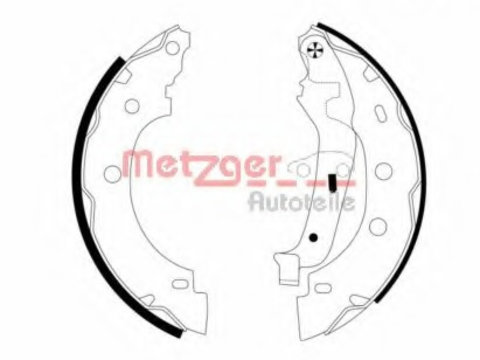 Set saboti frana MG 706 METZGER pentru Renault Kangoo Nissan Kubistar