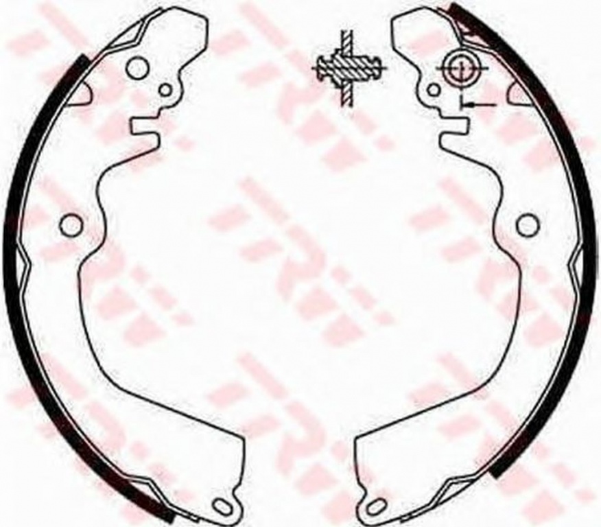 Set saboti frana MITSUBISHI LANCER IV C6 A C7 A TRW GS8666