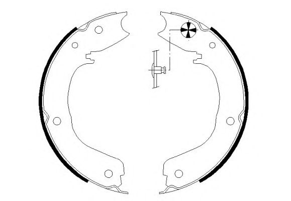 Set saboti frana MITSUBISHI PAJERO 07- - Cod inter