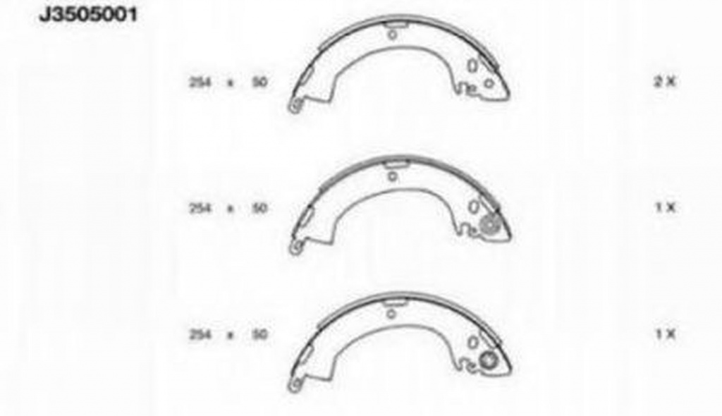 Set saboti frana MITSUBISHI PAJERO III V7 W V6 W N