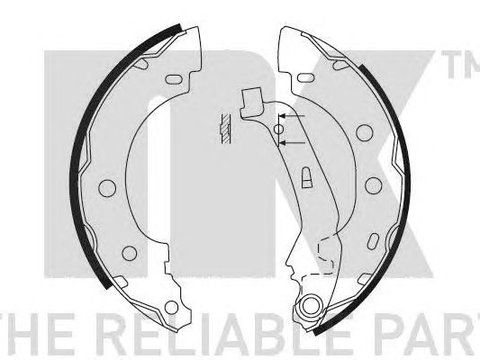 Set saboti frana NISSAN KUBISTAR (X76) - Cod intern: W20098491 - LIVRARE DIN STOC in 24 ore!!!