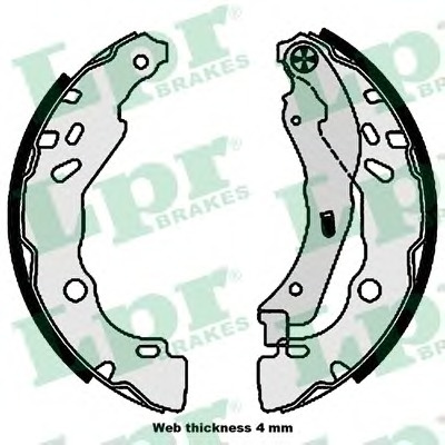 Set saboti frana # Nissan Micra 2010 2011 2012 2013 2014 2015 2016 2017 2018 2019 2020 2021 2022 2023 2024 2025 # 01111 # LPR