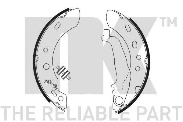 Set saboti frana NISSAN MICRA 98-00 - Cod intern: 