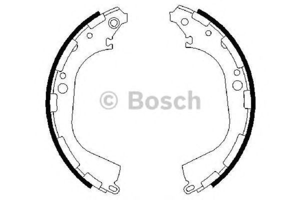 Set saboti frana NISSAN NAVARA D22 BOSCH 098648746