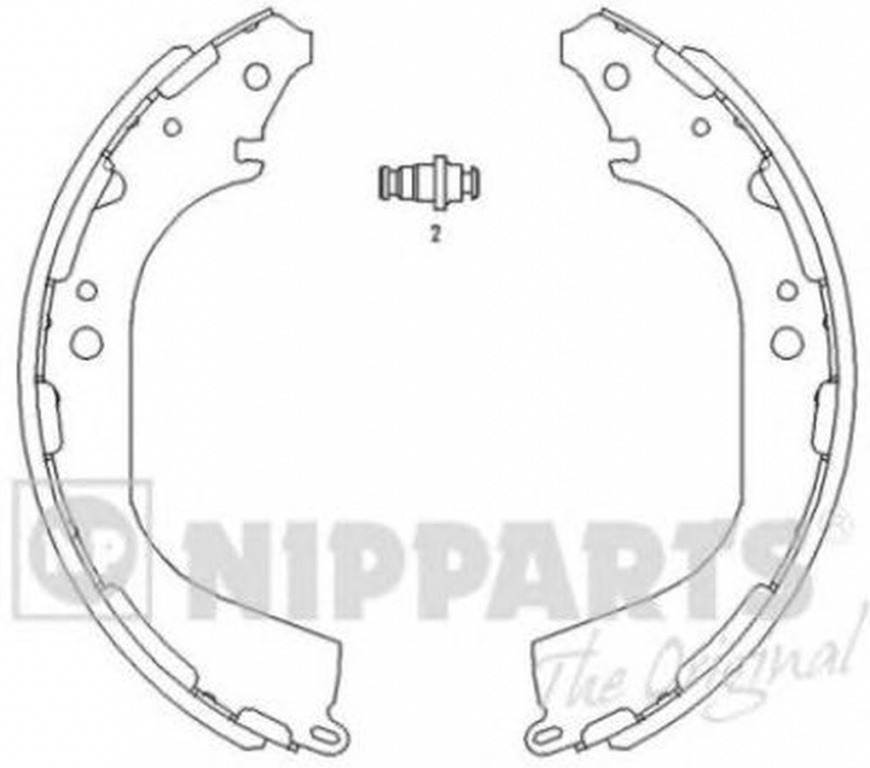 Set saboti frana NISSAN NAVARA D22 NIPPARTS J3501045