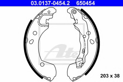 Set saboti frana NISSAN NOTE (E11) (2006 - 2020) A