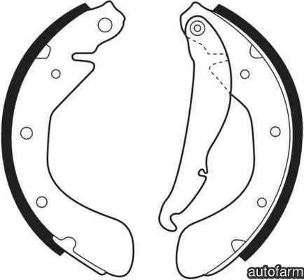 Set saboti frana OPEL ASTRA G combi F35 FERODO FSB335