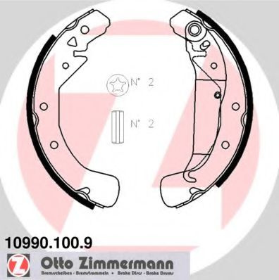 Set saboti frana OPEL ASTRA G hatchback (F48_, F08_) (1998 - 2009) ZIMMERMANN 10990.100.9