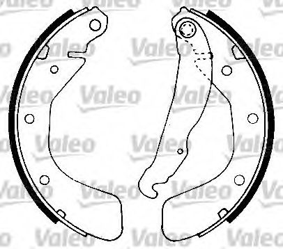 Set saboti frana OPEL ASTRA G hatchback (F48_, F08_) (1998 - 2009) VALEO 562078