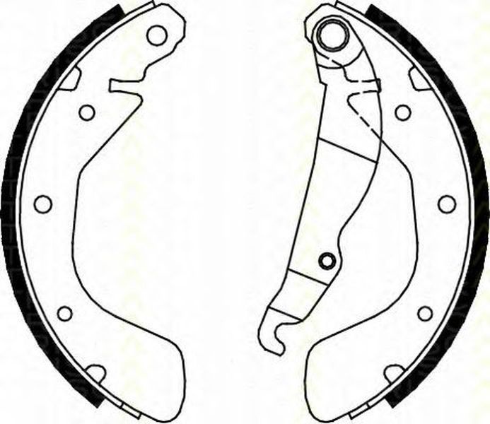 Set saboti frana OPEL ASTRA G limuzina F69 TRISCAN 810024540