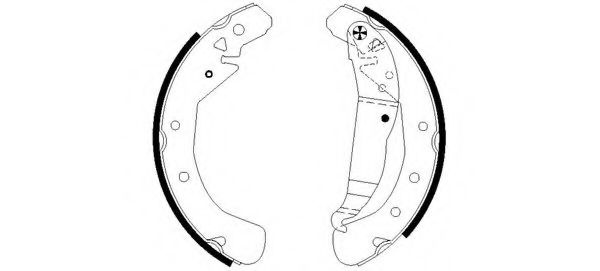 Set saboti frana OPEL ASTRA H Combi (L35) (2004 - 2016) TEXTAR 91060100 piesa NOUA