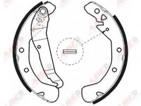 Set saboti frana OPEL ASTRA H Van (L70) (2004 - 2016) ABE C0X009ABE