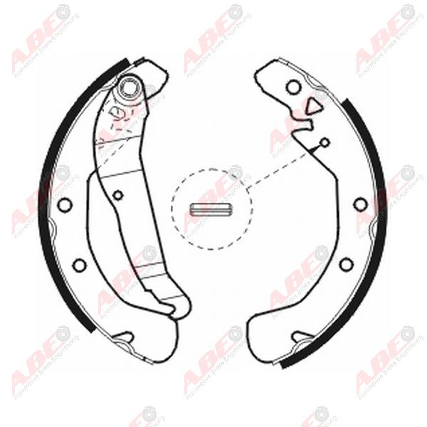 Set saboti frana OPEL COMBO 71 Producator ABE C0X009ABE