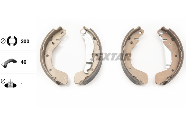 Set saboti frana # Opel Corsa 2003 2004 2005 2006 2007 # 91058200 # TEXTAR