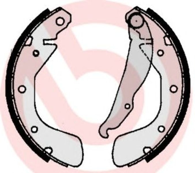 Set saboti frana OPEL CORSA A hatchback 93 94 98 99 BREMBO S59511