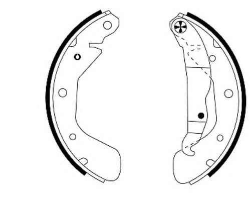 Set saboti frana OPEL CORSA A TR (91_, 92_, 96_, 9