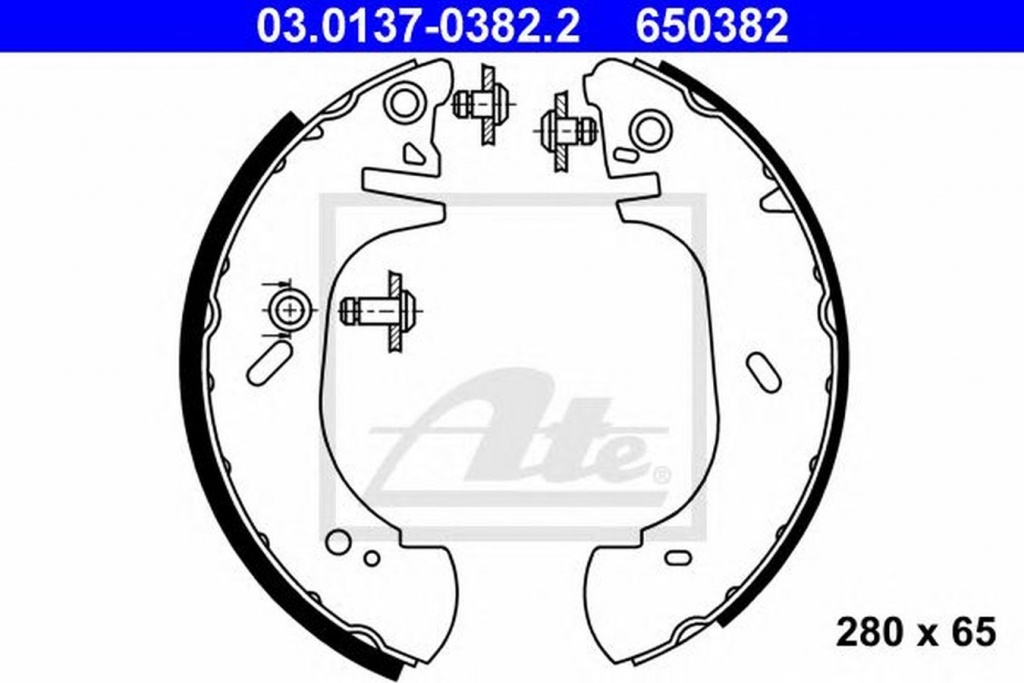 Set saboti frana OPEL MOVANO caroserie F9 ATE 03013703822