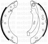 Set saboti frana PEUGEOT 206 CC 2D METELLI 530332