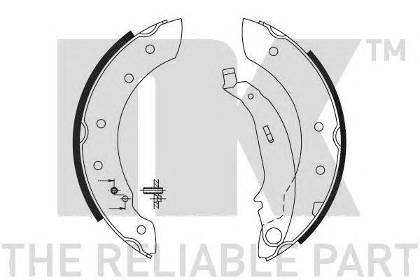 Set saboti frana PEUGEOT 206 hatchback (2A/C) - Cod intern: W20098469 - LIVRARE DIN STOC in 24 ore!!!