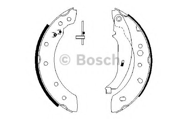 Set saboti frana PEUGEOT 206 Van (1999 - 2016) BOS