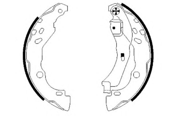 Set saboti frana PEUGEOT 3008 - Cod intern: W20121464 - LIVRARE DIN STOC in 24 ore!!!