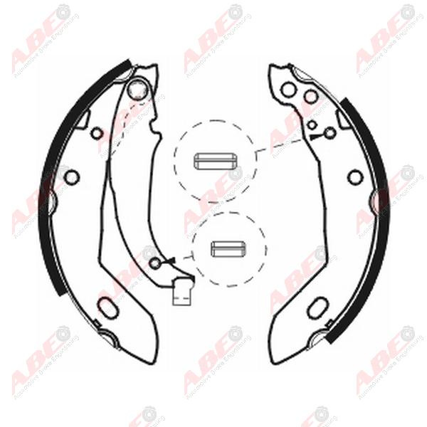 Set saboti frana PEUGEOT 306 7B N3 N5 Producator A