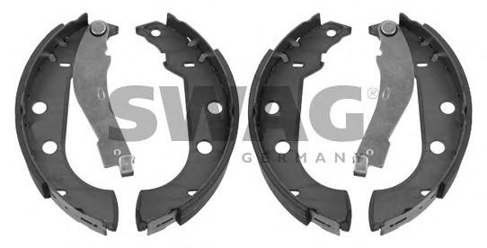 Set saboti frana PEUGEOT 306 hatchback (7A, 7C, N3, N5), PEUGEOT 306 Cabriolet (7D, N3, N5), PEUGEOT 306 limuzina (7B, N3, N5) - SWAG 62 93 3989