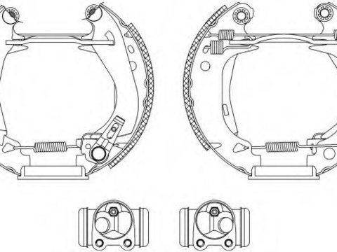 Set saboti frana PEUGEOT 309 (10C, 10A), RENAULT ENCORE (B/C37_), RENAULT SUPER 5 (B/C40_) - TEXTAR 84030300