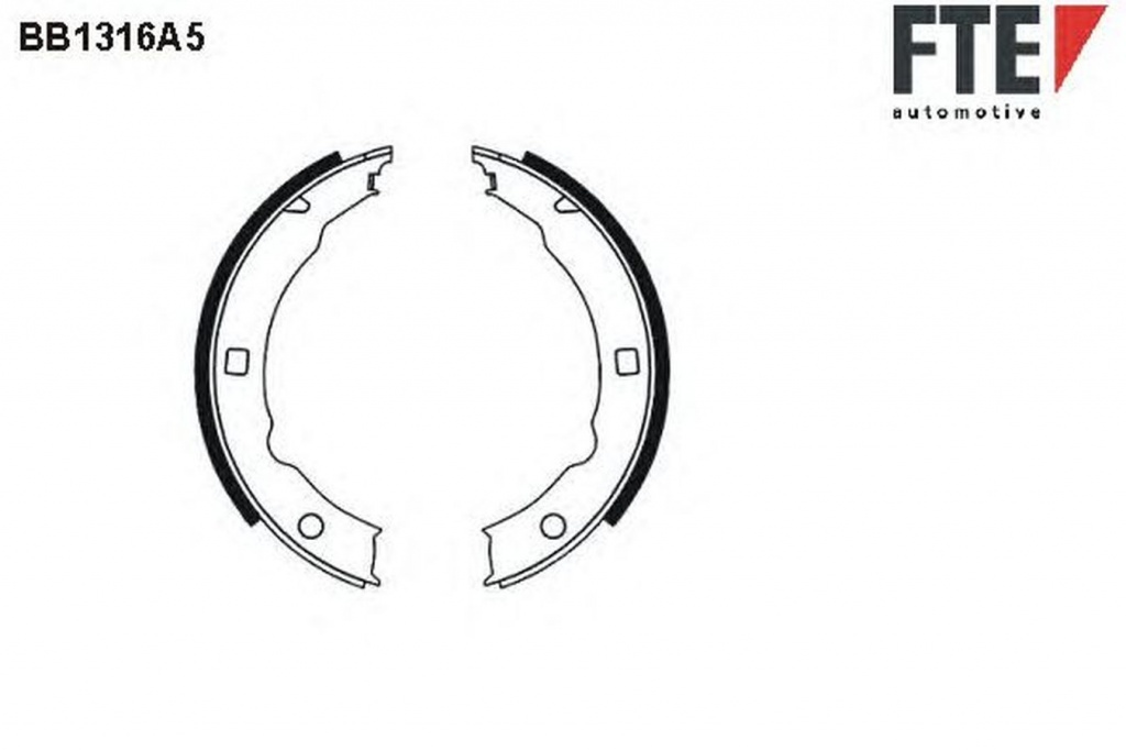 Set saboti frana PEUGEOT 607 9D 9U FTE BB1316A5