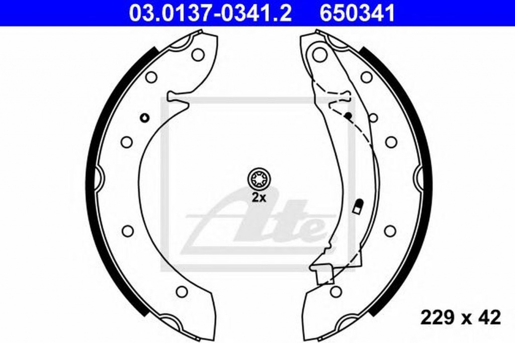 Set saboti frana PEUGEOT PARTNER Combispace 5F ATE 03013703412