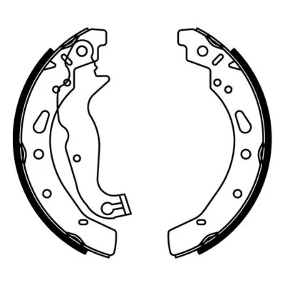 Set saboti frana puntea spate ABE MAZDA 2 hatchback (DL, DJ) 2019-2025 - C0G055ABE