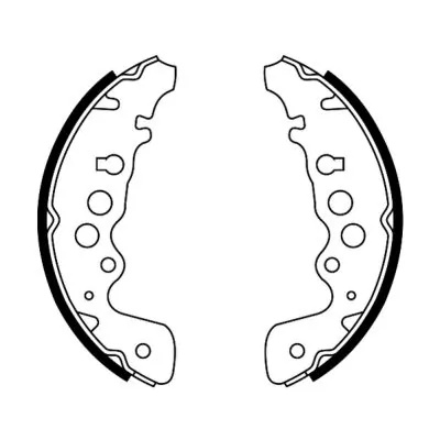 Set saboti frana puntea spate ABE SUZUKI GRAND VITARA II (JT, TE, TD) 2005-2015 - C08018ABE