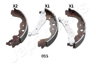 Set saboti frana # puntea spate Dacia Dokker 2012 2013 2014 2015 2016 2017 2018 2019 2020 2021 2022 2023 2024 2025 # GF 015AF # JAPANPARTS