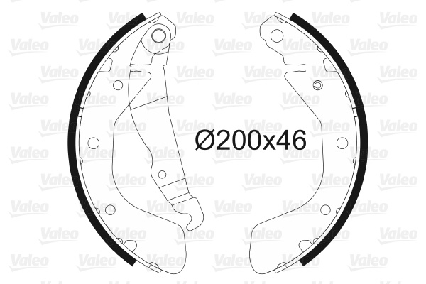 Set saboti frana # puntea spate Daewoo Nubira 1997 1998 1999 2000 2001 2002 2003 2004 2005 2006 2007 2008 2009 2010 2011 2012 2013 2014 2015 2016 2017 2018 2019 2020 2021 2022 2023 2024 2025 # 562078 # VALEO