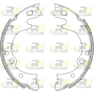 Set saboti frana # puntea spate Hyundai Satallite 1997 1998 1999 2000 2001 2002 2003 2004 # 4150 00 # ROADHOUSE