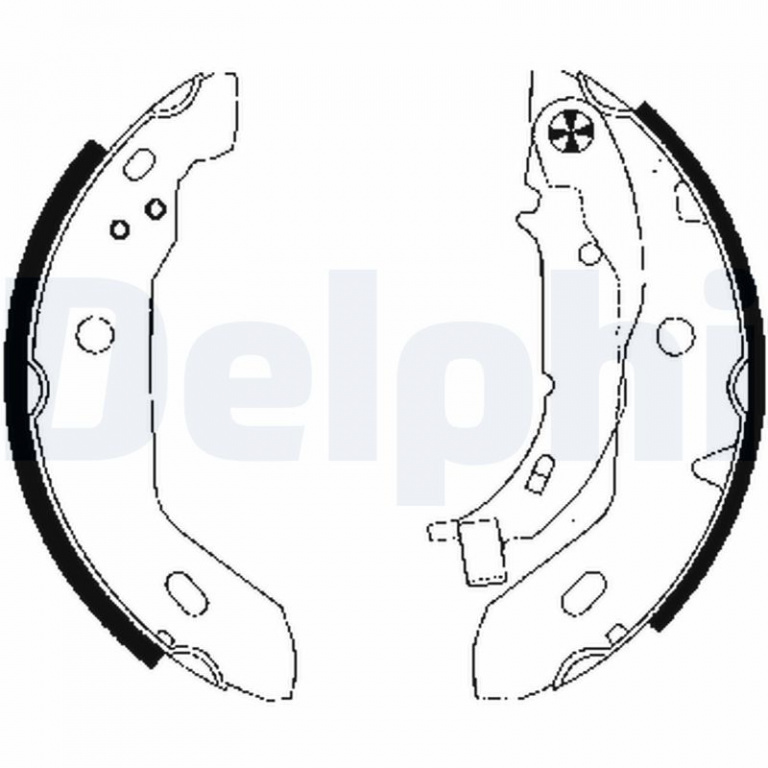 Set saboti frana puntea spate (LS1841 DELPHI) MERCEDES-BENZ A-CLASS