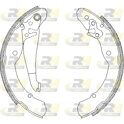 Set saboti frana # puntea spate Seat Toledo 2012 2013 2014 2015 2016 2017 2018 2019 2020 2021 2022 2023 2024 2025 # 4082 00 # ROADHOUSE