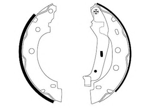 Set saboti frana RENAULT CLIO IV - Cod intern: W20159357 - LIVRARE DIN STOC in 24 ore!!!