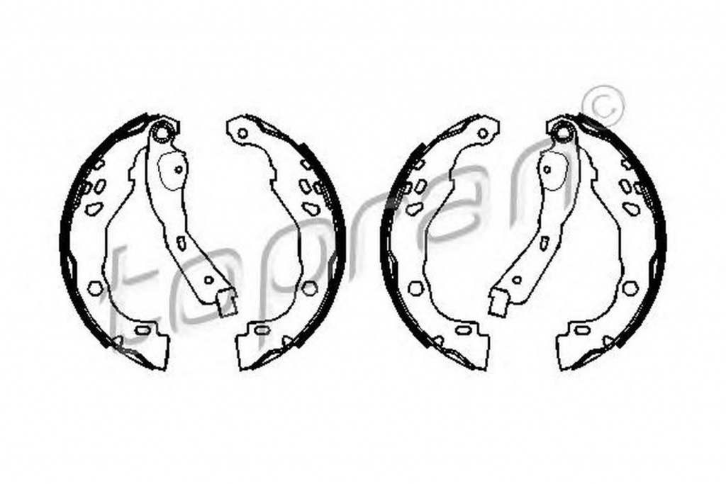 Set saboti frana RENAULT CLIO IV TOPRAN 700607
