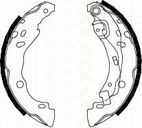 Set saboti frana RENAULT CLIO Mk II (BB0/1/2_, CB0/1/2_), RENAULT CLIO II caroserie (SB0/1/2_), RENAULT SYMBOL I (LB0/1/2_) - TRISCAN 8100 25001