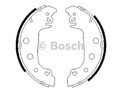 Set saboti frana RENAULT ESPACE II J S63 BOSCH 0986487546