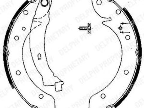 Set saboti frana RENAULT ESPACE III JE0 DELPHI LS1838