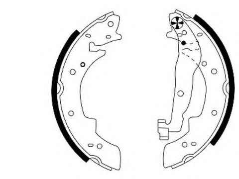 Set saboti frana RENAULT EXTRA caroserie (F40_, G40_), RENAULT CLIO (B/C57_, 5/357_), RENAULT SAFRANE (B54_) - HELLA PAGID 8DB 355 002-021