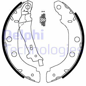 Set saboti frana # Renault Kangoo 2005 2006 2007 2008 2009 2010 2011 2012 2013 2014 2015 2016 2017 2018 2019 2020 2021 2022 2023 2024 2025 # LS1828 # DELPHI