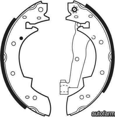 Set saboti frana RENAULT RAPID caroserie F40 G40 FERODO FSB173