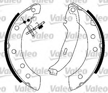 Set saboti frana RENAULT SYMBOL I (LB0/1/2) (1998 