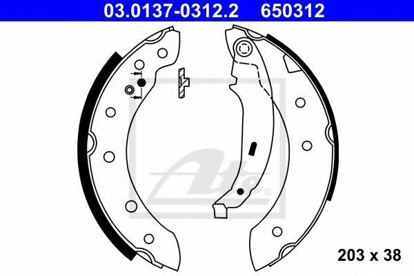 Set saboti frana RENAULT SYMBOL II (LU1/2) (2008 -