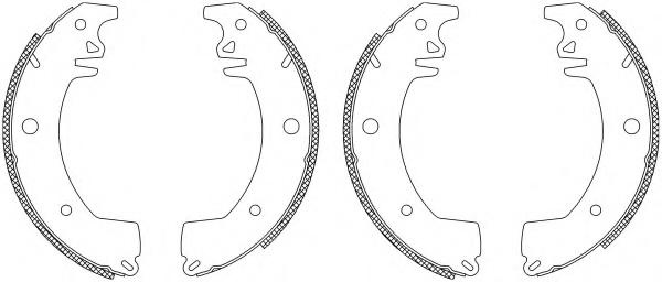 Set saboti frana RENAULT TRAFIC bus (T5, T6, T7), RENAULT TRAFIC Van (T1, T3, T4), RENAULT TRAFIC Van (TXX) - TEXTAR 83029701